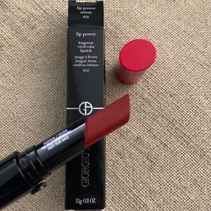Giorgio Armani Lip Power Longwear Vivid Color Lipstick Plum 602 attitude